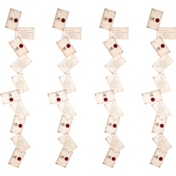 Harry Potter Floating Hogwarts Acceptance Letter Decoration 40 Cards Hanging Dec - Picture 1 of 8